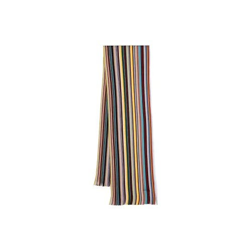Paul Smith Вязаные шарфы из мериносовой шерсти Мужской