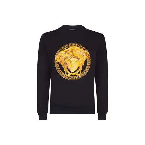 VERSACE Мужские черные свитшоты