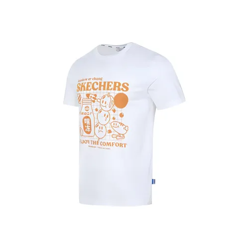 Skechers Hankou No. 2 Factory Joint Series T-Shirt Мужской Белый