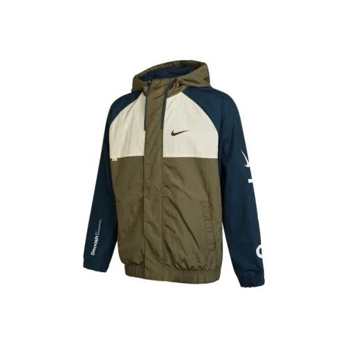 Nike Оливково-зеленый Мужские Куртки