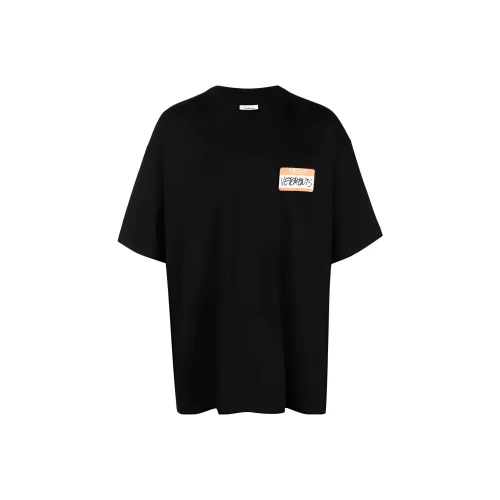 Vetements Черные Мужские T-Рубашки