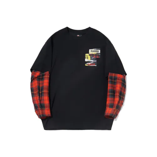 LINING X Pleasures Толстовка Мужской Черный Огненно-красный Клетчатый Комплект