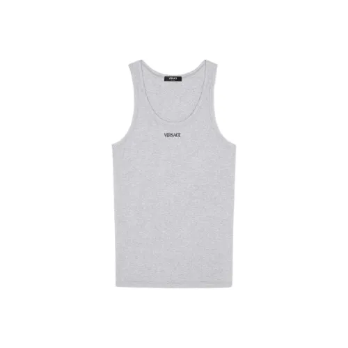 VERSACE SS24 Майка Мужская Серого цвета