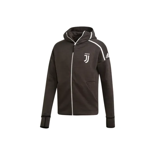 Adidas Juve ZNE HD FR Куртки и Пальто Мужской Угольный Черный