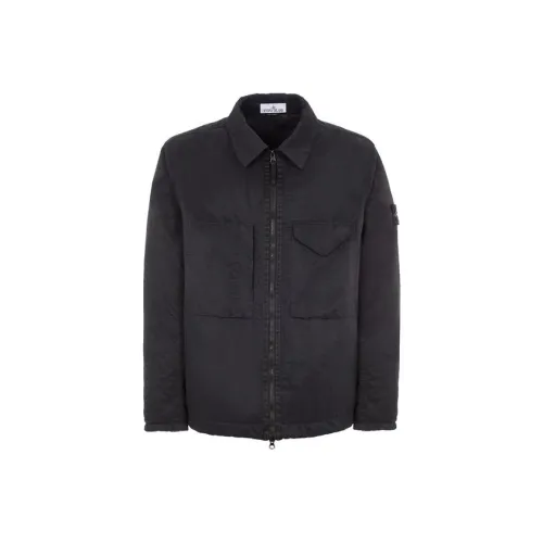 STONE ISLAND Куртка Мужская Черная