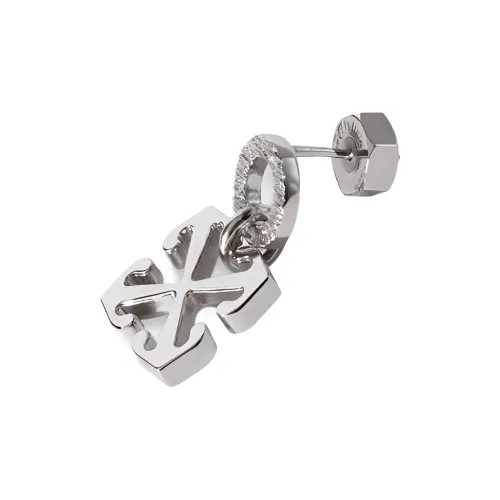Off Белый Brass Earrings Мужской