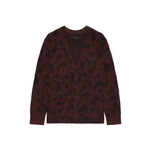 ALLSAINTS Трикотаж Мужской Темно-Красный