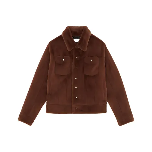 SAINT LAURENT FW22 Куртки и пальто Мужской Коричневый
