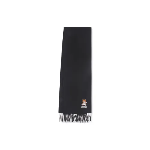 MOSCHINO Шарфы из шерсти Wool Knit Черный Унисекс