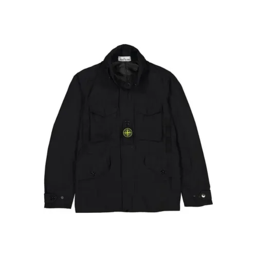 STONE ISLAND Черные Мужские Куртки