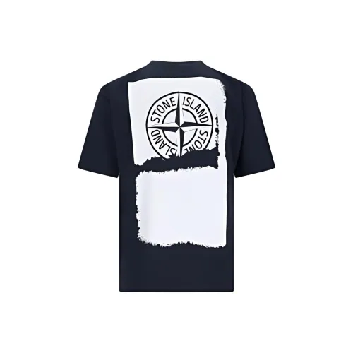 STONE ISLAND SS24 T Рубашка Мужская Морской Синий