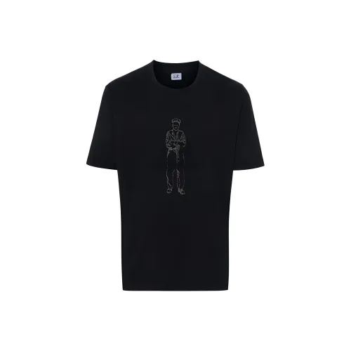 C.P.Company SS24 T Рубашка Мужская Морской Синий