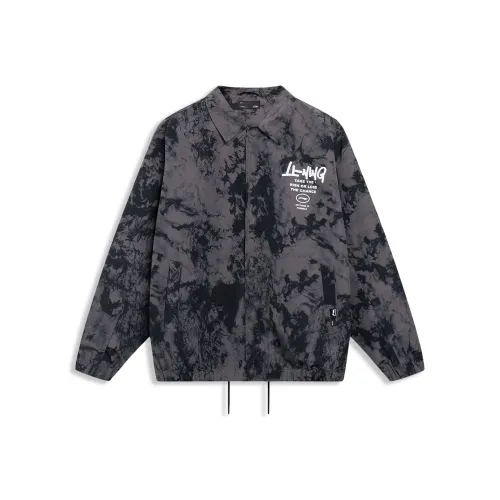 LINING Sports Life Collection Куртка Мужская с принтом "Черный повсюду"