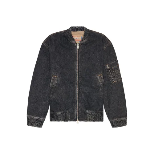 DIESEL Мужские черные куртки