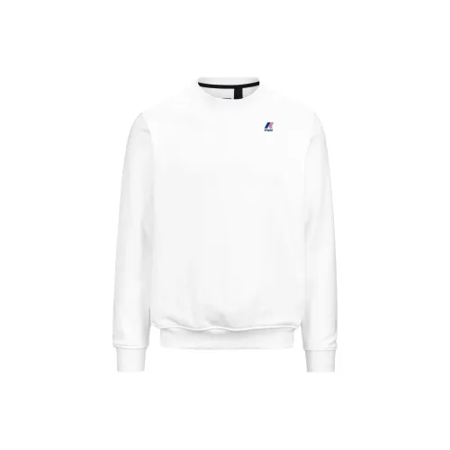 K WAY Белый Мужской Свитшот