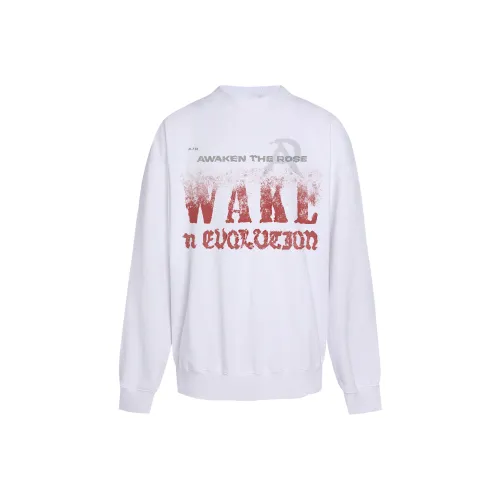 AWAKEN THE ROSE Толстовка Унисекс Белый