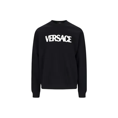 VERSACE Мужские черные свитшоты