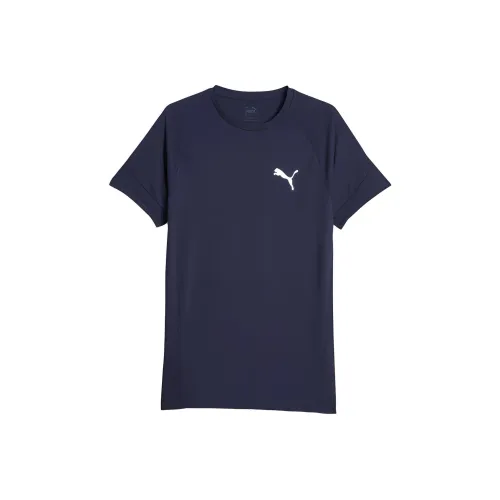 PUMA EVOSTRIPE Мужская футболка T-рубашка Мужская темно-синяя
