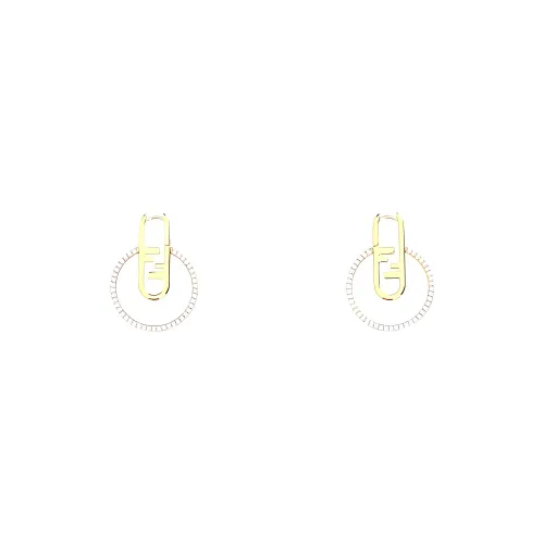 FENDI Медные Серьги Золотые Женские