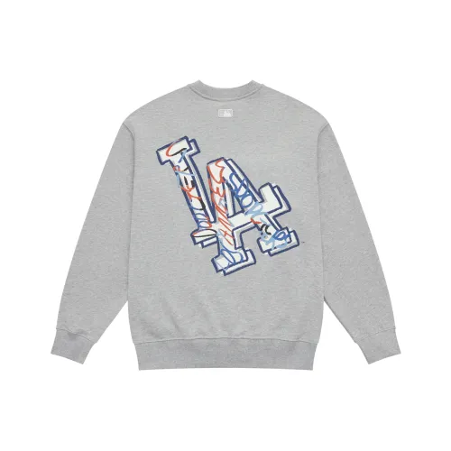 MLB Los Angeles Dodgers Basic Collection 24FW Круглый вырез Свитшот Унисекс Фотиния Серый