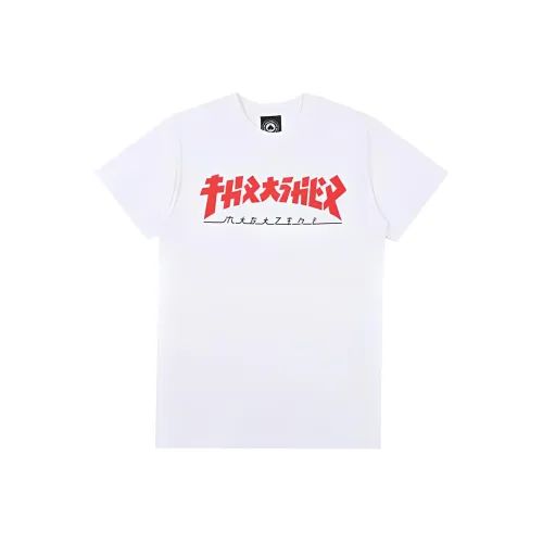 Thrasher Белая Унисекс Футболка