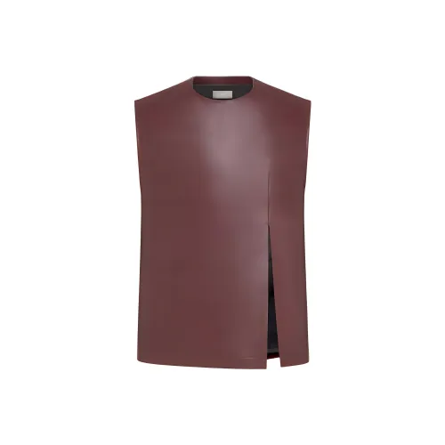 DIOR Мужские майки бордового цвета