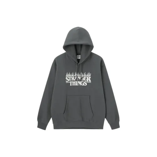 GU Stranger Things Collaboration Серый Мужской Свитшот