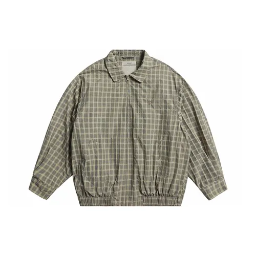 EVISTUB FW22 Свободный крой Куртка Мужская Клетка