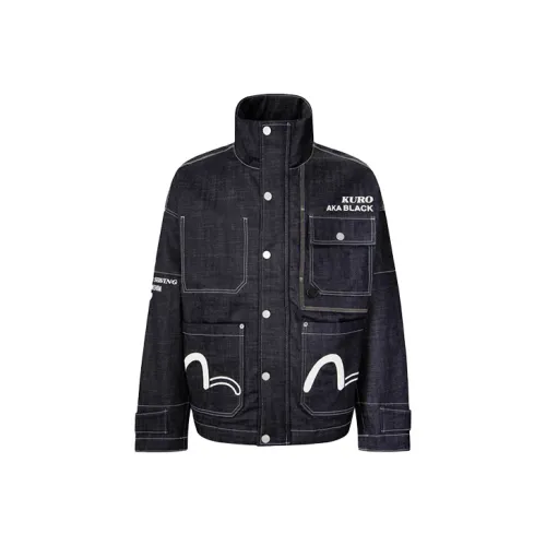 EVISU FW22 Куртка Мужская Джинсовая Синяя