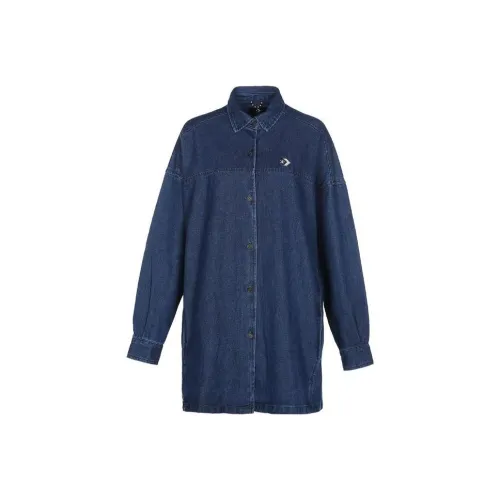 Конверс Синий Унисекс Куртки