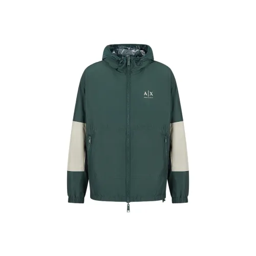 ARMANI EXCHANGE Темно-зеленые мужские куртки