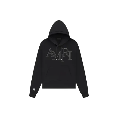 AMIRI StageredLogoHoodie Толстовка Мужская Черная
