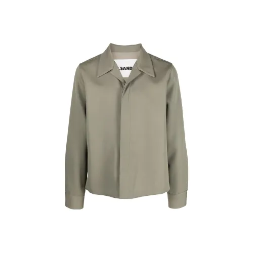 JIL SANDER Светлый Оливковый Зеленый Мужские Куртки