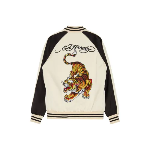 Ed Hardy Айвори Белый E1OBM399 Мужская Куртка