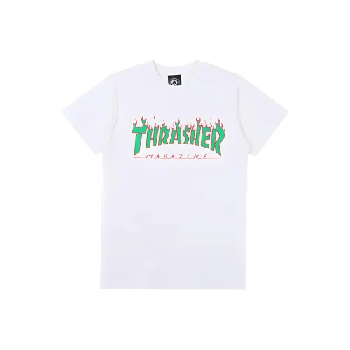 Thrasher T-Shirt US Version Unisex White