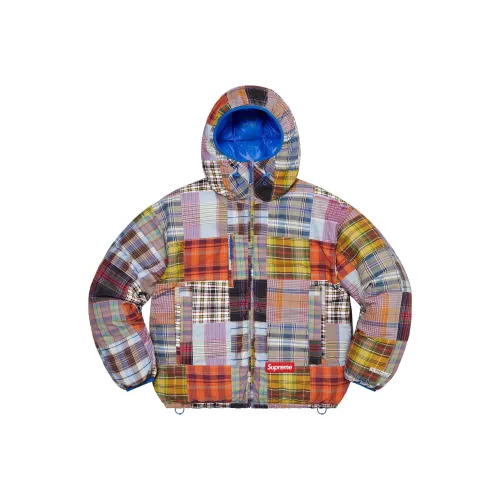 Supreme SS23 Week 1 MADRAS Двусторонний WINDSTOPPER совместный модель® Пуховая куртка Унисекс