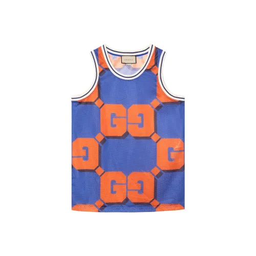 GUCCI Blue Men's Tank Tops GUCCI Синий Мужские Майки