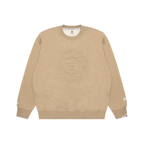 Aape Обезьяна Лицо Буква Цветочный Круглый Воротник Свитшот Мужской