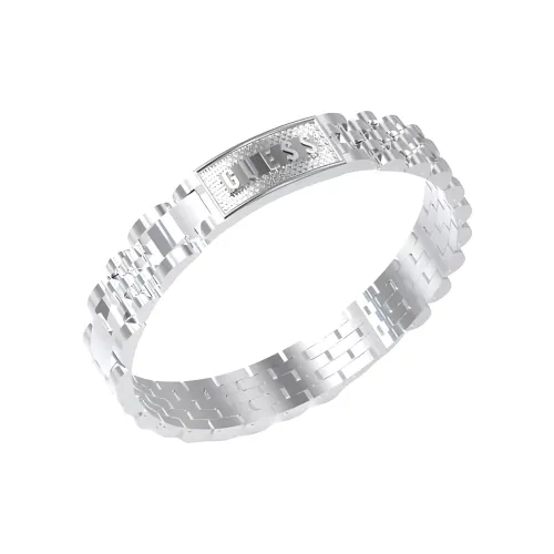 GUESS Браслеты из нержавеющей стали мужской серебряный