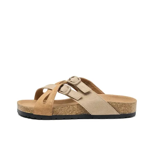 VAEL Кожаный Пэчворк Противоскользящие Устойчивые к Износу Амортизация Слипоны Женские