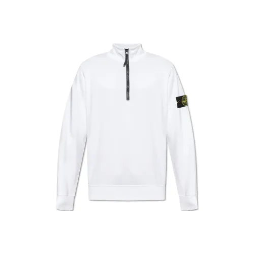 STONE ISLAND Толстовка Мужская Белая
