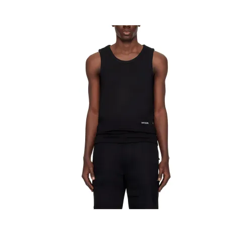 WE11DONE Мужские черные майки