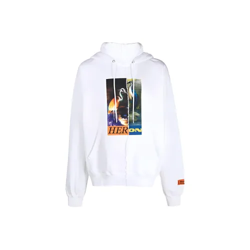 HERON PRESTON Белый Мужской Свитшот