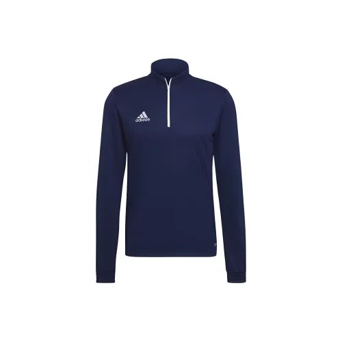Adidas Entrada 22 Тренировочный топ Свитшот Мужской Морской синий