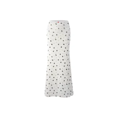 1ESS LA MODE Повседневный Длинный Юбка Женские Экрю