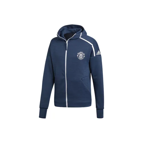 Adidas MUFC Blue Мужские Куртки