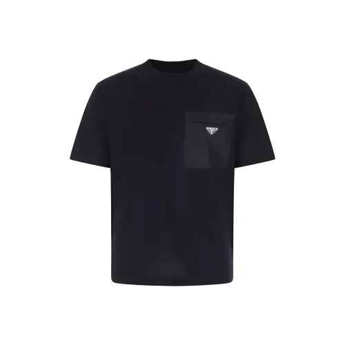 PRADA SS23 T Рубашка Мужская Темно-синяя