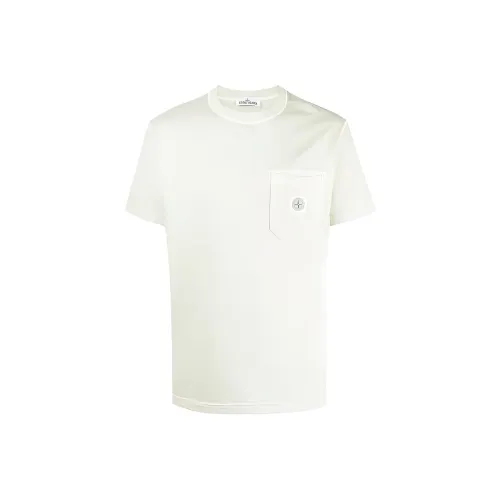 Stone Island Светло-желтая мужская футболка T