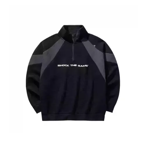 Anta Basketball Collection Свитшот Мужской Основной Черный Краб Серый