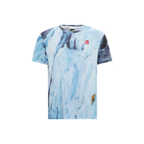 Supreme Tnf Joint Series Синий Унисекс T-рубашки